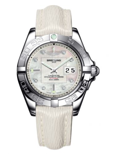 Breitling Galactic 41 Stainless Steel Pearl Diamond Sahara
