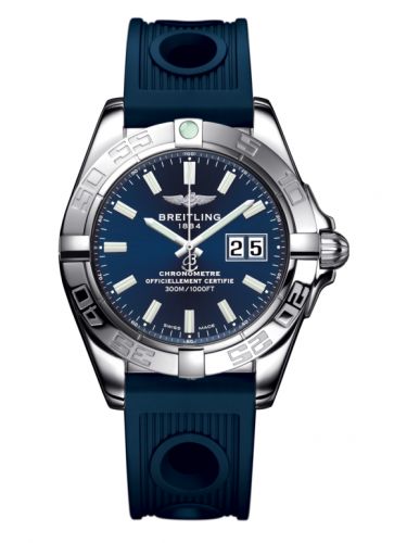 Breitling Galactic 41 Stainless Steel Horizon Blue Rubber
