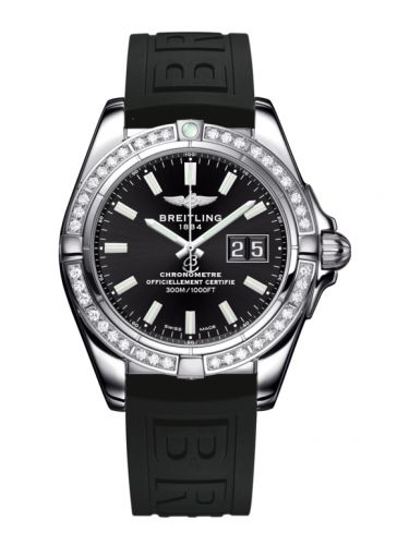 Breitling Galactic 41 Stainless Steel Diamond Onyx Black Rubber
