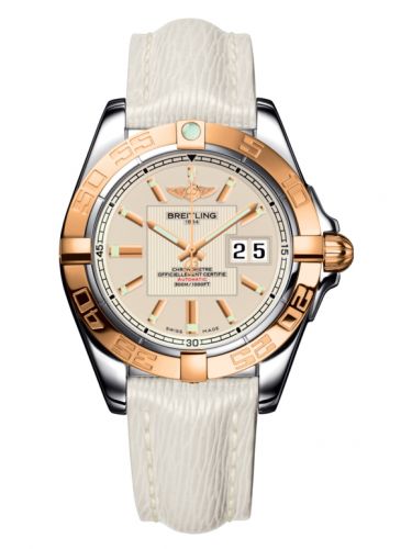 Breitling Galactic 41 Stainless Steel Rose Gold Sierra Silver Sahara