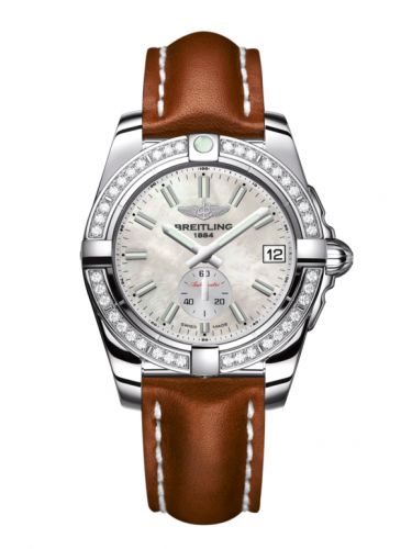 Breitling Galactic 36 Automatic Stainless Steel Diamond Pearl Calf