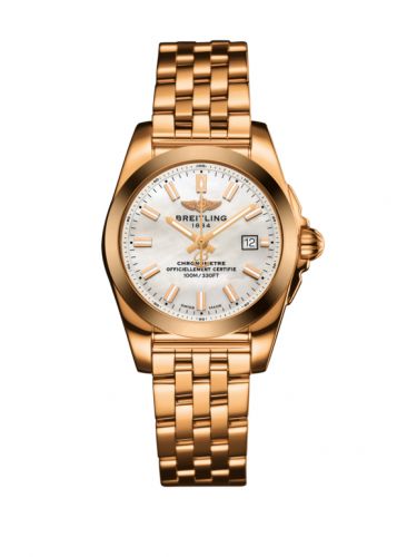 Breitling Galactic 29 Rose Gold Pearl Bracelet