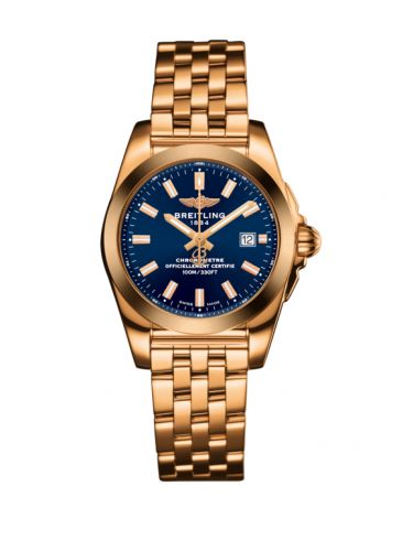 Breitling Galactic 29 Rose Gold Horizon Blue Bracelet
