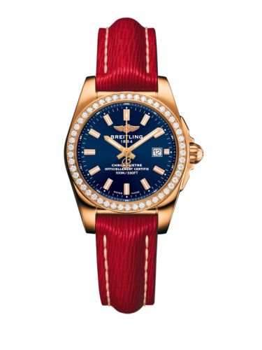 Breitling Galactic 29 Rose Gold Diamond Horizon Blue Sahara