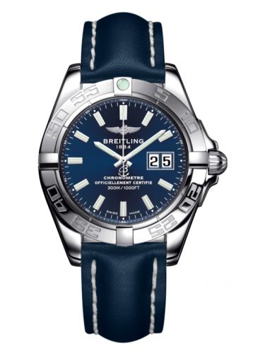 Breitling Galactic 41 Stainless Steel Horizon Blue Calf