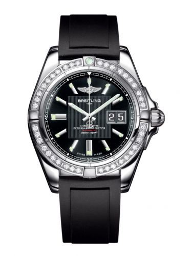 Breitling Galactic 41 Stainless Steel Diamond Trophy Black Rubber