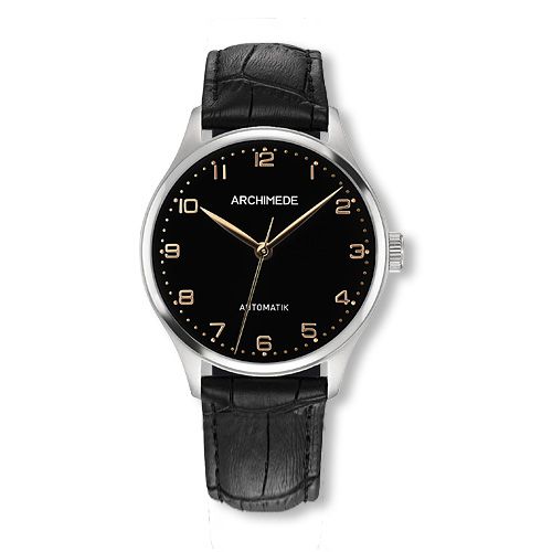 Archimede Klassik 36 TwoTone Black Black Leather