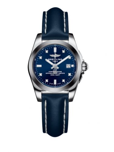 Breitling Galactic 29 Stainless Steel Horizon Blue Diamond Calf