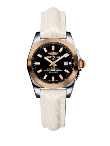 Breitling Galactic 29 Stainless Steel Rose Gold Trophy Black Sahara