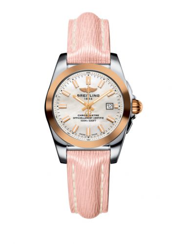 Breitling Galactic 29 Stainless Steel Rose Gold Pearl Sahara