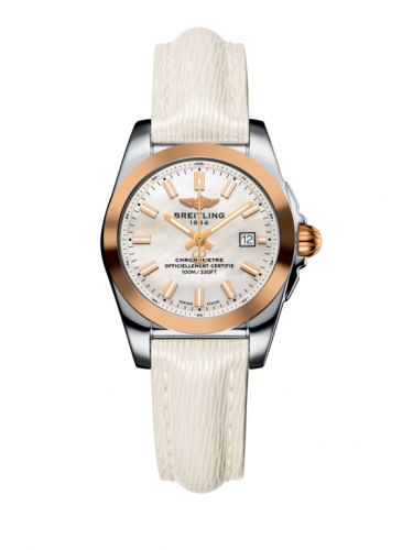 Breitling Galactic 29 Stainless Steel Rose Gold Pearl Sahara