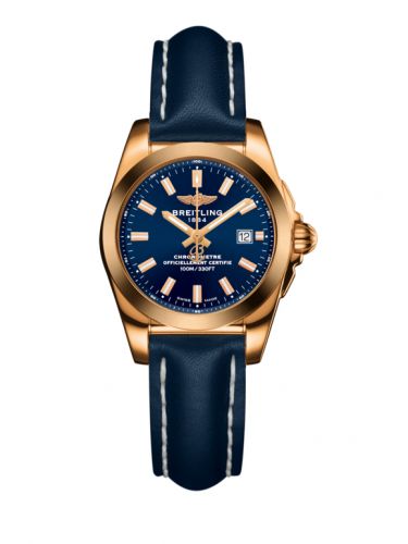 Breitling Galactic 29 Rose Gold Horizon Blue Calf