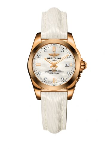 Breitling Galactic 29 Rose Gold Pearl Diamond Sahara