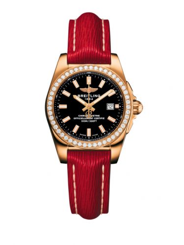 Breitling Galactic 29 Rose Gold Diamond Trophy Black Sahara