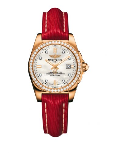 Breitling Galactic 29 Rose Gold Diamond Pearl Diamond Sahara