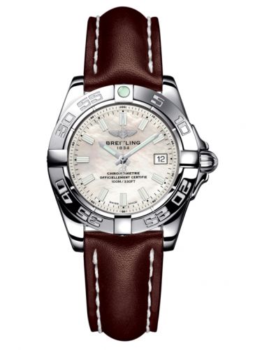 Breitling Galactic 32 Stainless Steel Pearl Calf
