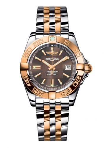 Breitling Galactic 32 Stainless Steel Rose Gold Solar Bronze Bracelet