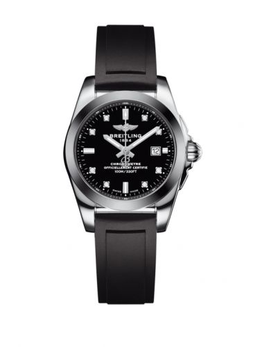 Breitling Galactic 29 Stainless Steel Trophy Black Diamond Rubber