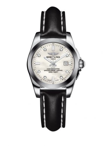 Breitling Galactic 29 Stainless Steel Pearl Diamond Calf