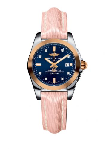 Breitling Galactic 29 Stainless Steel Rose Gold Horizon Blue Diamond Sahara