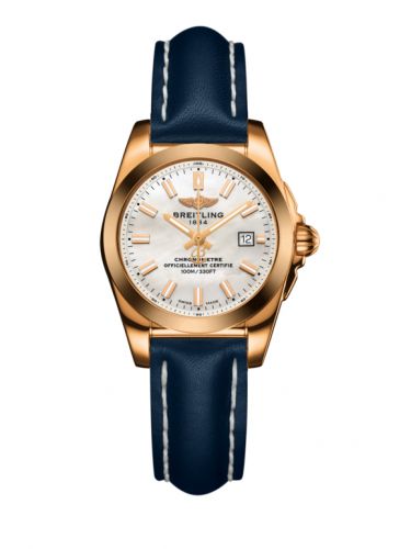 Breitling Galactic 29 Rose Gold Pearl Calf