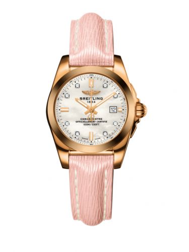 Breitling Galactic 29 Rose Gold Pearl Diamond Sahara