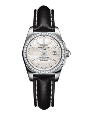 Breitling Galactic 29 Stainless Steel Diamond Pearl Calf