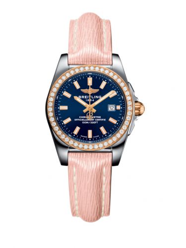 Breitling Galactic 29 Stainless Steel Rose Gold Diamond Horizon Blue Sahara