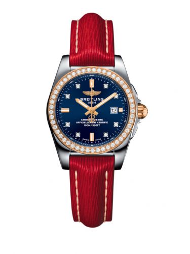 Breitling Galactic 29 Stainless Steel Rose Gold Diamond Horizon Blue Diamond Sahara