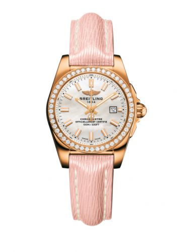 Breitling Galactic 29 Rose Gold Diamond Pearl Sahara