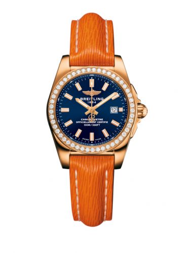Breitling Galactic 29 Rose Gold Diamond Horizon Blue Sahara