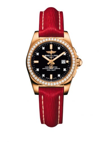 Breitling Galactic 29 Rose Gold Diamond Trophy Black Diamond Sahara