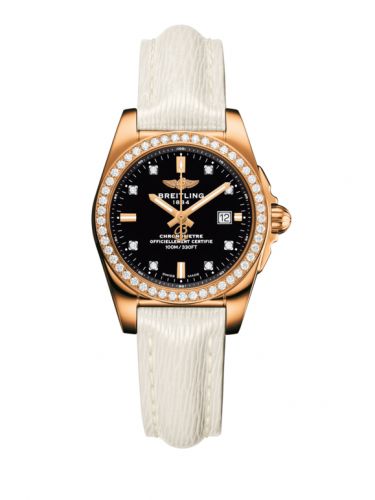 Breitling Galactic 29 Rose Gold Diamond Trophy Black Diamond Sahara