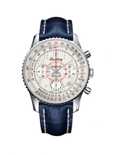 Breitling Montbrillant 01 Stainless Steel Mercury Silver Croco