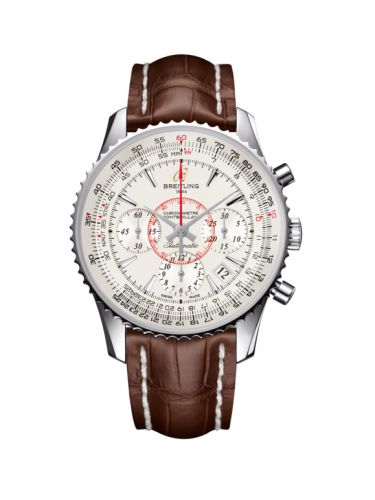 Breitling Montbrillant 01 Stainless Steel Mercury Silver Croco
