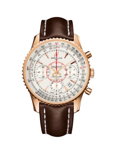 Breitling Montbrillant 01 Red Gold Mercury Silver Calf