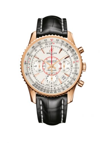 Breitling Montbrillant 01 Red Gold Mercury Silver Croco