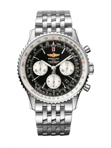 Breitling Navitimer 01 43 Stainless Steel Black Bracelet