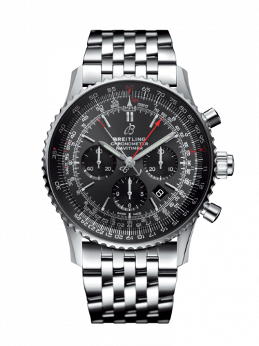 Breitling Navitimer Rattrapante Stainless Steel Stratos Gray Bracelet Boutique Edition