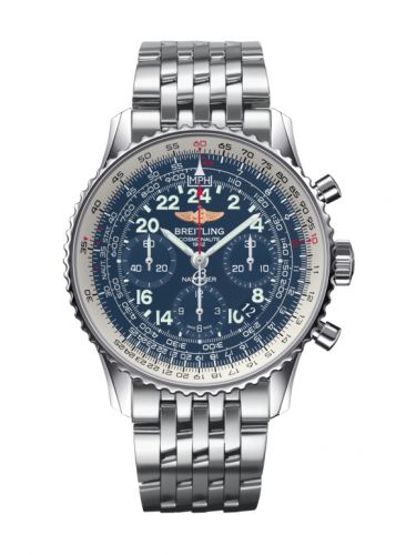 Breitling Cosmonaute Stainless Steel Blue Bracelet