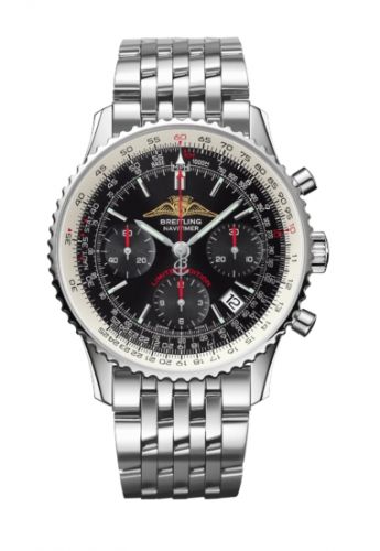 Breitling Navitimer 01 43 Stainless Steel Black Bracelet AOPA