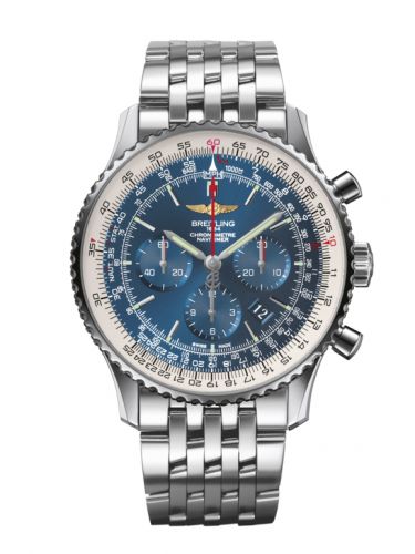 Breitling Navitimer 01 46 Stainless Steel Aurora Blue Bracelet
