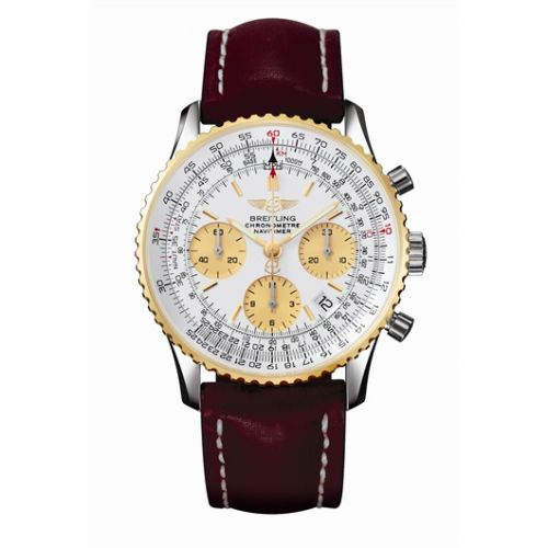 Breitling Navitimer Two Tone Silver
