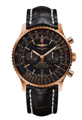 Breitling Navitimer 01 46 Red Gold Black Croco