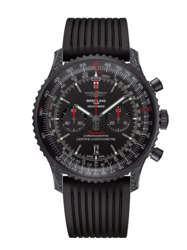 Breitling Navitimer 01 46 Blacksteel Diamondworks Black Rubber