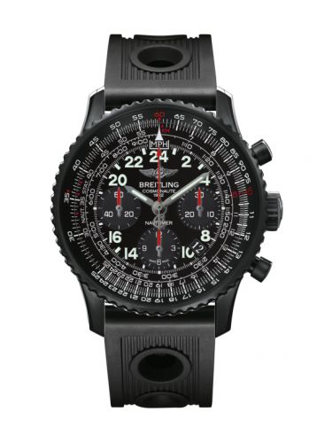 Breitling Cosmonaute Blacksteel Black Rubber Folding