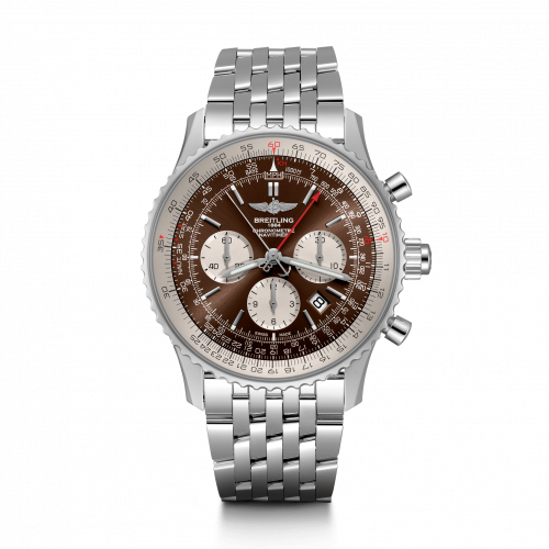 Breitling Navitimer Rattrapante Stainless Steel Panamerican Bronze Bracelet