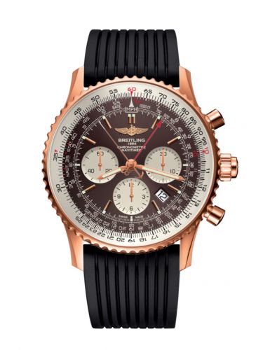 Breitling Navitimer Rattrapante Red Gold Panamerican Bronze Rubber