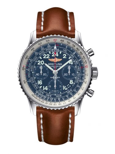Breitling Cosmonaute Stainless Steel Blue Calf