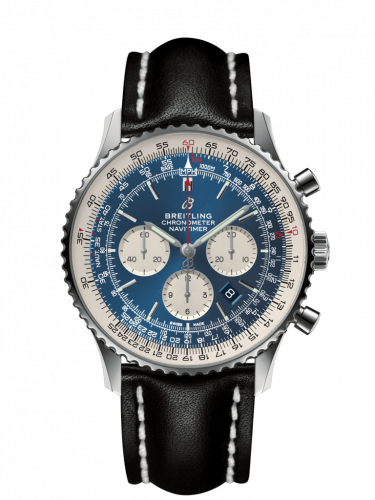 Breitling Navitimer 1 B01 Chronograph 46 Stainless Steel Aurora Blue Calf